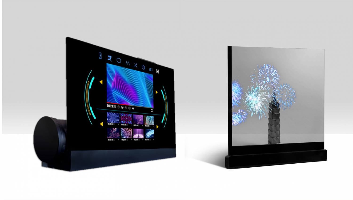 可卷式、折迭性、高透明